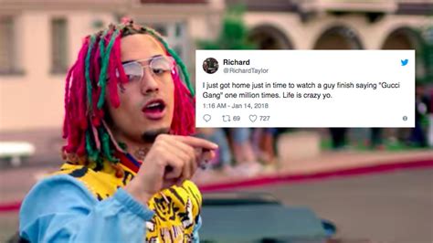 gucci gang 1 million|Someone actually said 'Gucci Gang' a million times for  .